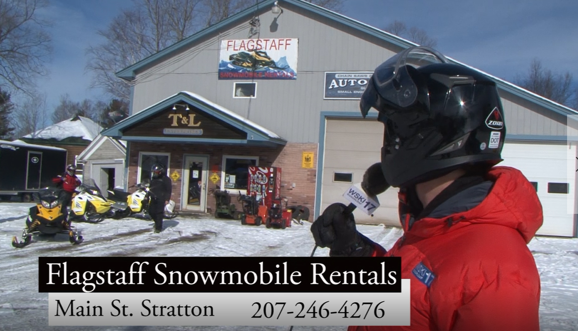 Flagstaff Snowmobile Rentals; A great way to see the Maine High Peaks
