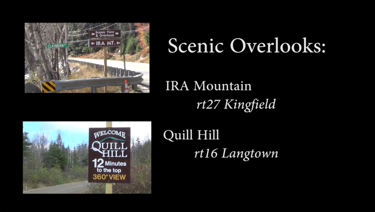 Scenic Overlooks Ira Mtn and Quill Hill WSKI TV 17